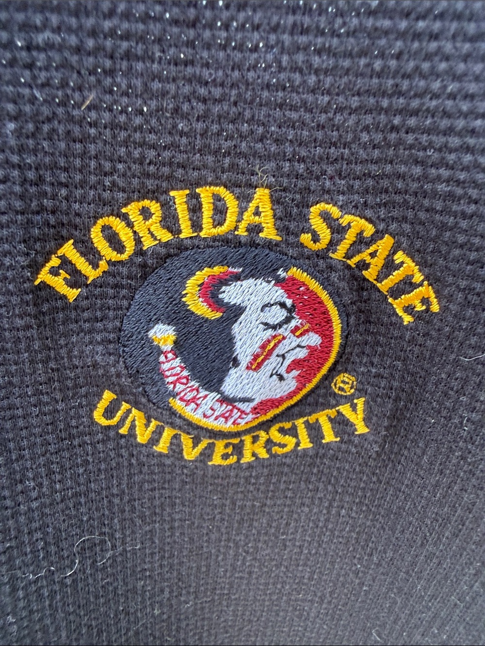 Antigua embroidered Florida State University black Polo